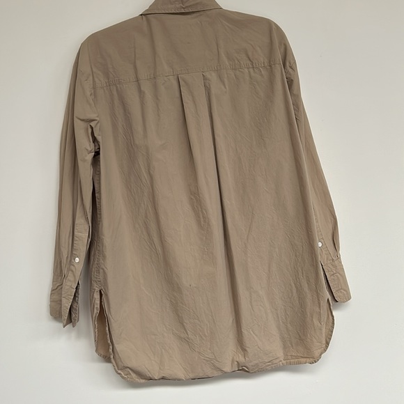 Banana Republic cotton shirt | Khaki - Picture 8 of 9